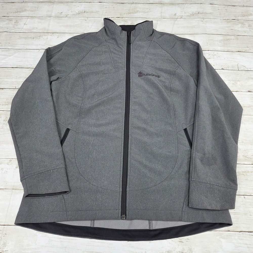 The North Face Jacket Women L Grey WindWall Softshell PulteGroup Full Zip